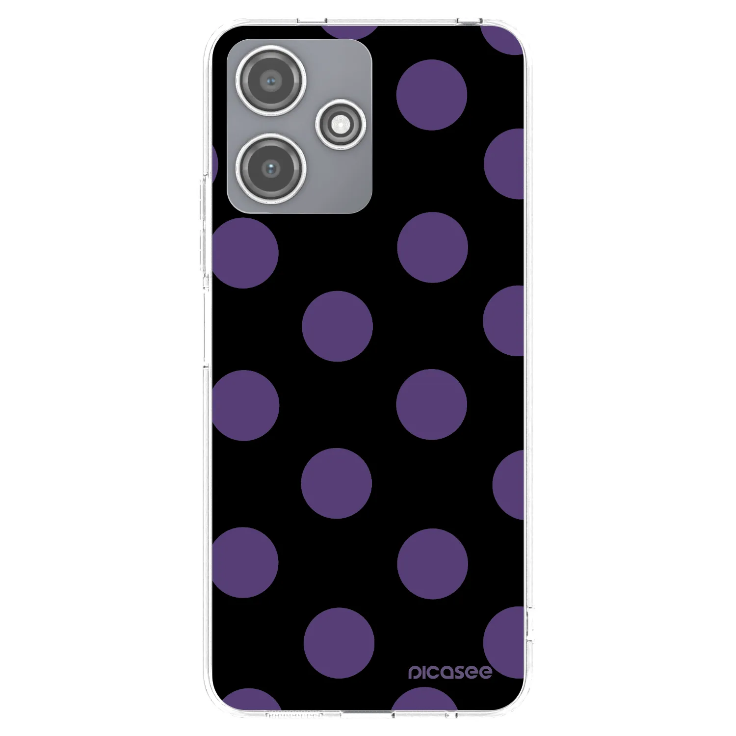 Picasee silikonska prozirna maskica za Xiaomi Redmi 12 5G - Big flickers