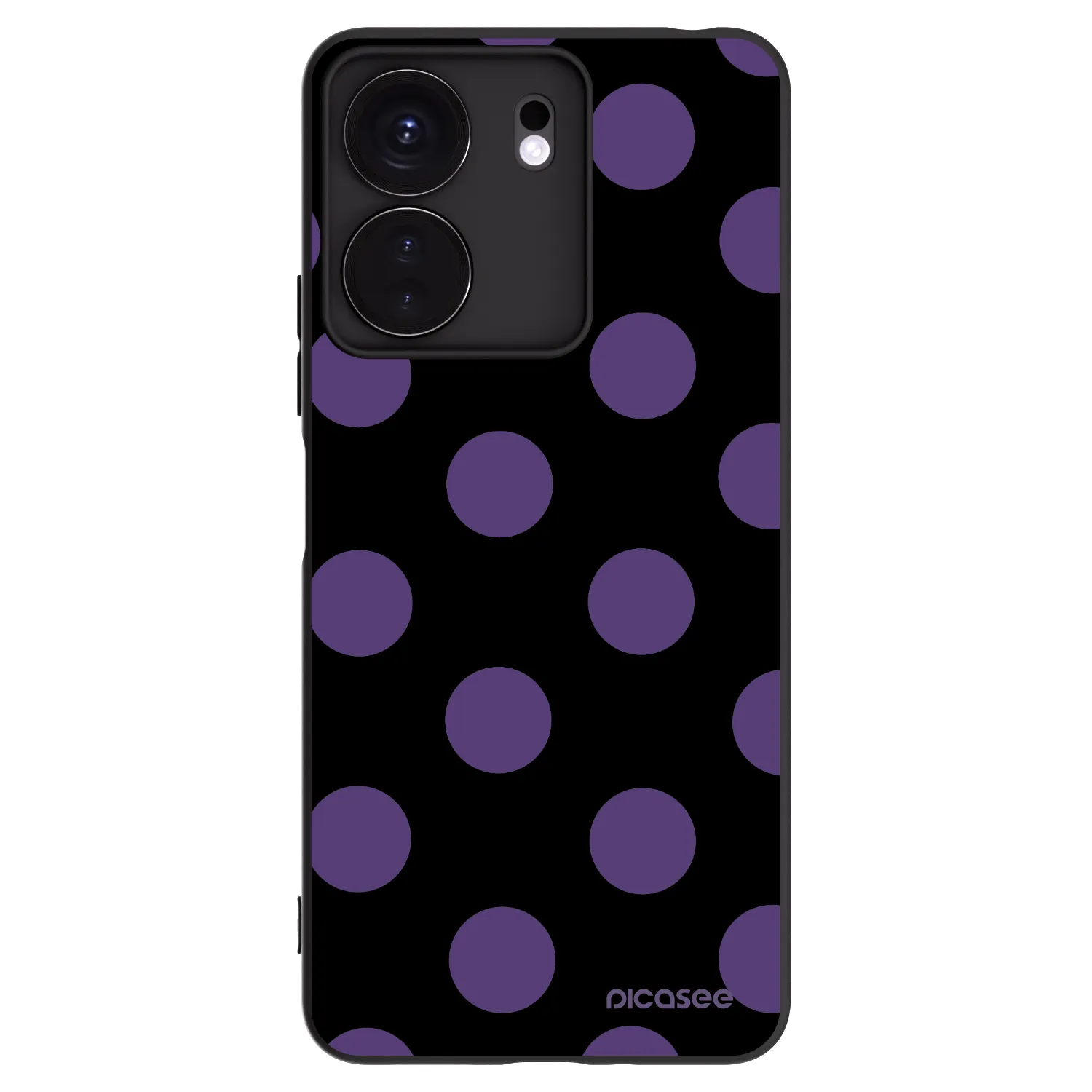 Picasee crna silikonska maskica za Xiaomi Redmi 13C 4G - Big flickers