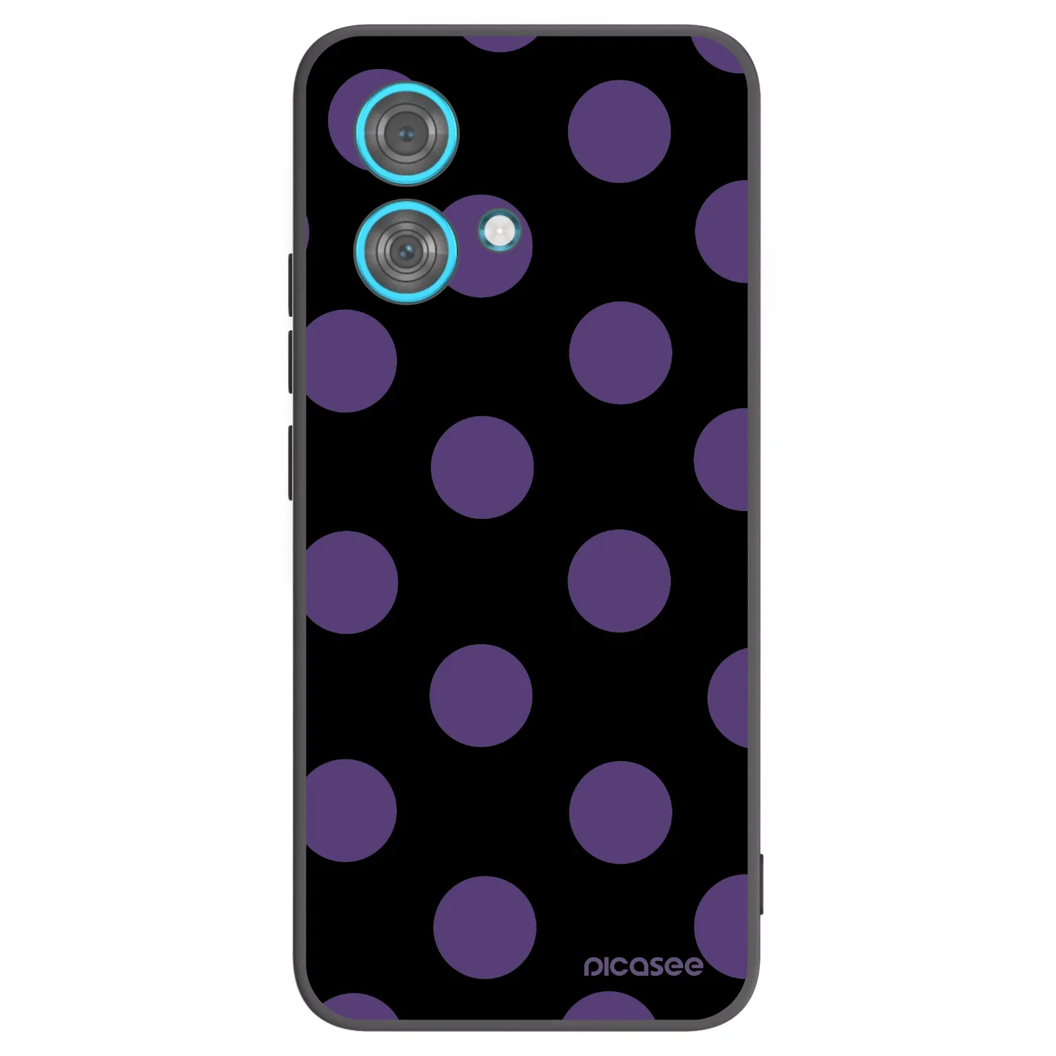 Picasee crna silikonska maskica za Motorola Edge 40 Neo - Big flickers