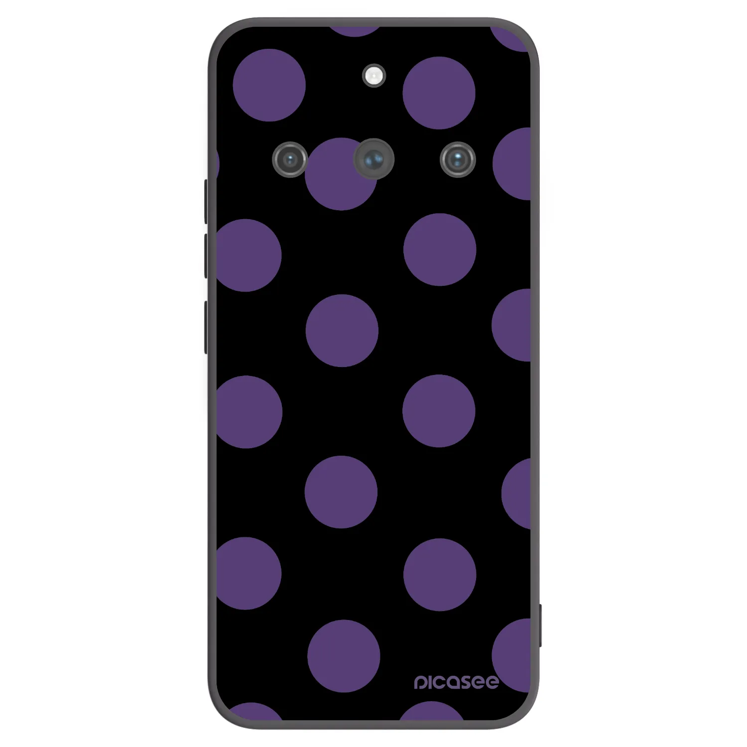 Picasee crna silikonska maskica za Realme 11 Pro+ - Big flickers