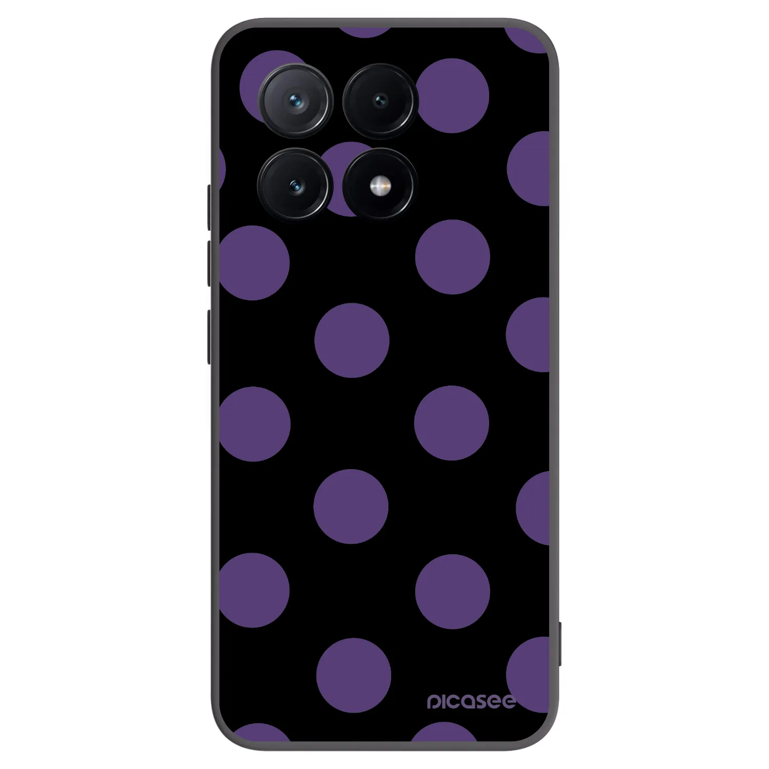 Picasee crna silikonska maskica za Xiaomi Poco X6 Pro - Big flickers