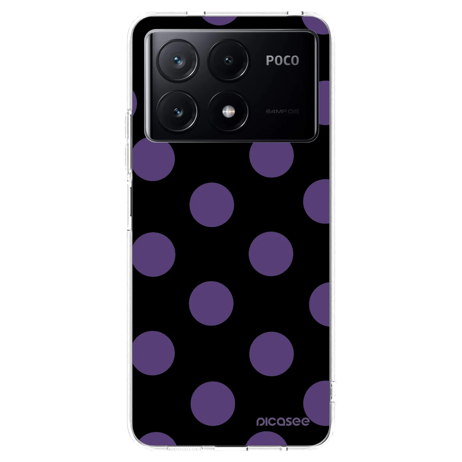 Picasee silikonska prozirna maskica za Xiaomi Poco X6 Pro - Big flickers