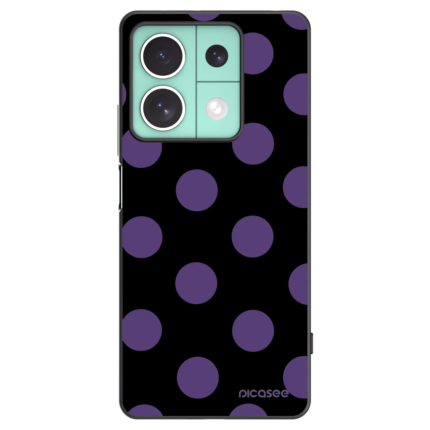 Picasee crna silikonska maskica za Xiaomi Redmi Note 13 5G - Big flickers