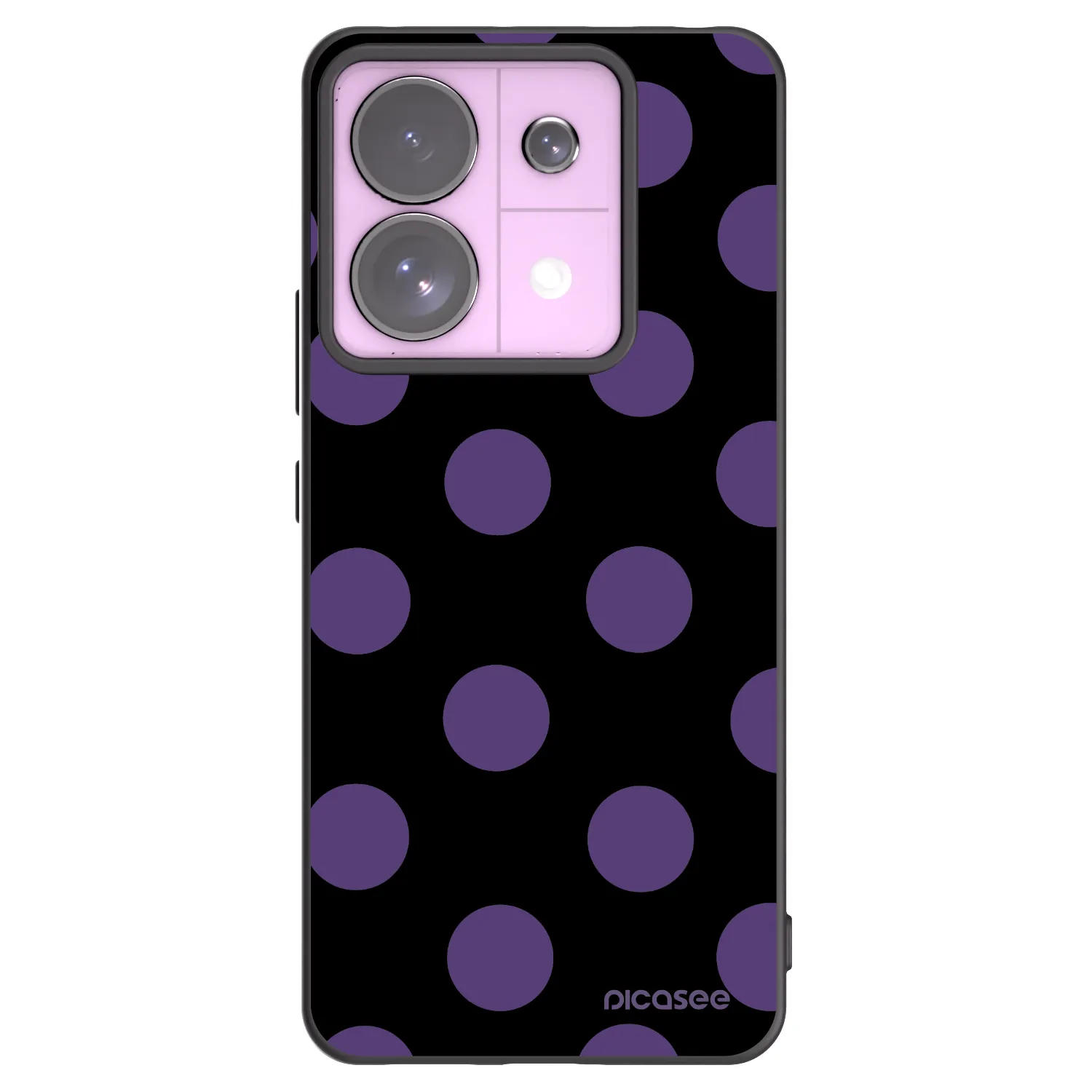 Picasee crna silikonska maskica za Xiaomi Redmi Note 13 Pro 5G - Big flickers