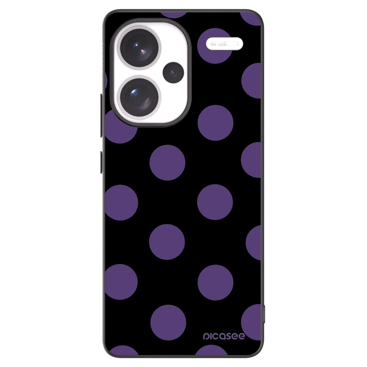 Picasee crna silikonska maskica za Xiaomi Redmi Note 13 Pro+ 5G - Big flickers