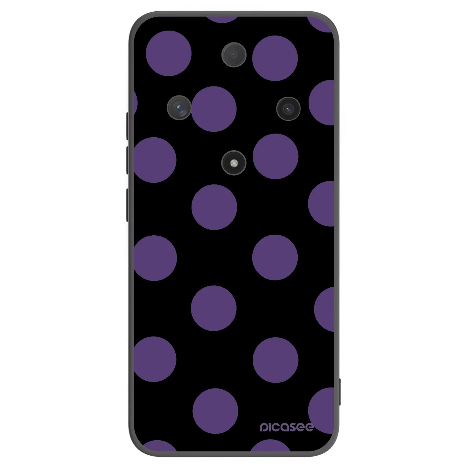 Picasee crna silikonska maskica za Honor Magic6 Lite 5G - Big flickers