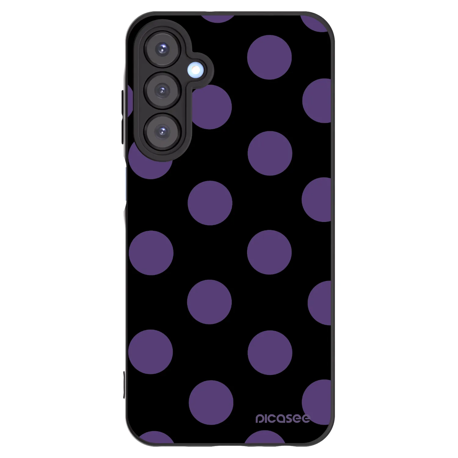 Picasee crna silikonska maskica za Samsung Galaxy A25 A256B 5G - Big flickers