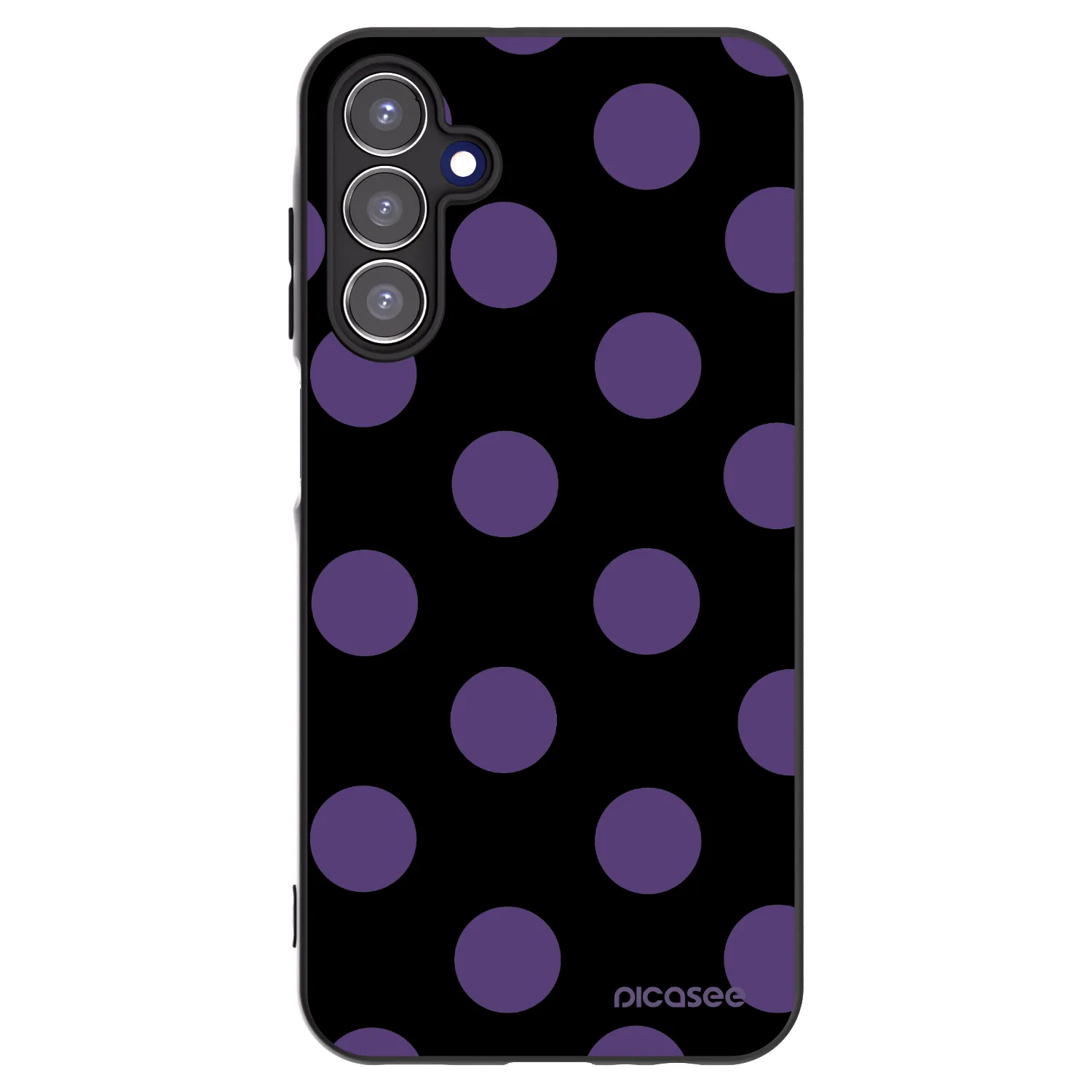 Picasee crna silikonska maskica za Samsung Galaxy A15 A156B 5G - Big flickers