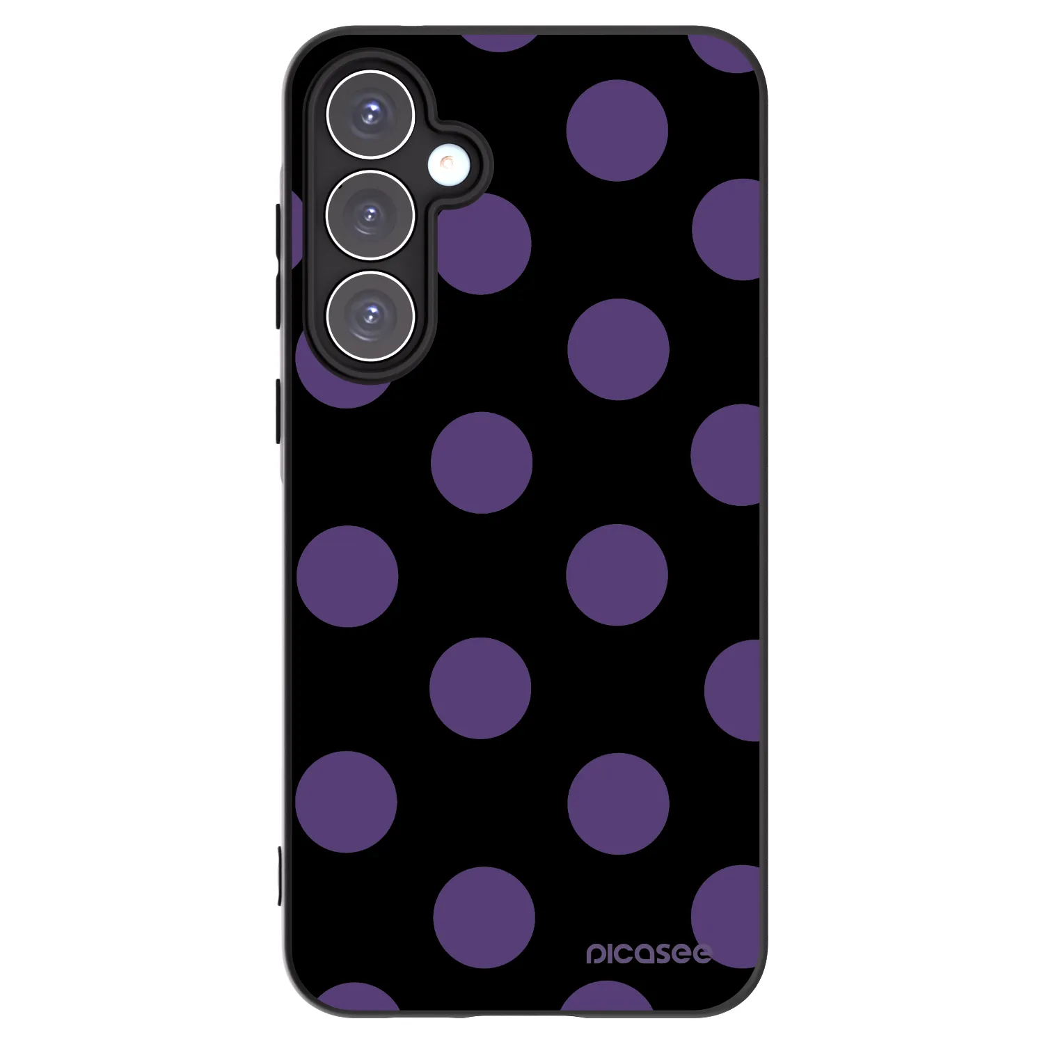 Picasee crna silikonska maskica za Samsung Galaxy A55 5G A556B - Big flickers