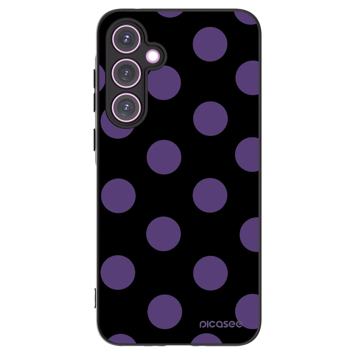 Picasee crna silikonska maskica za Samsung Galaxy A35 5G A356B - Big flickers