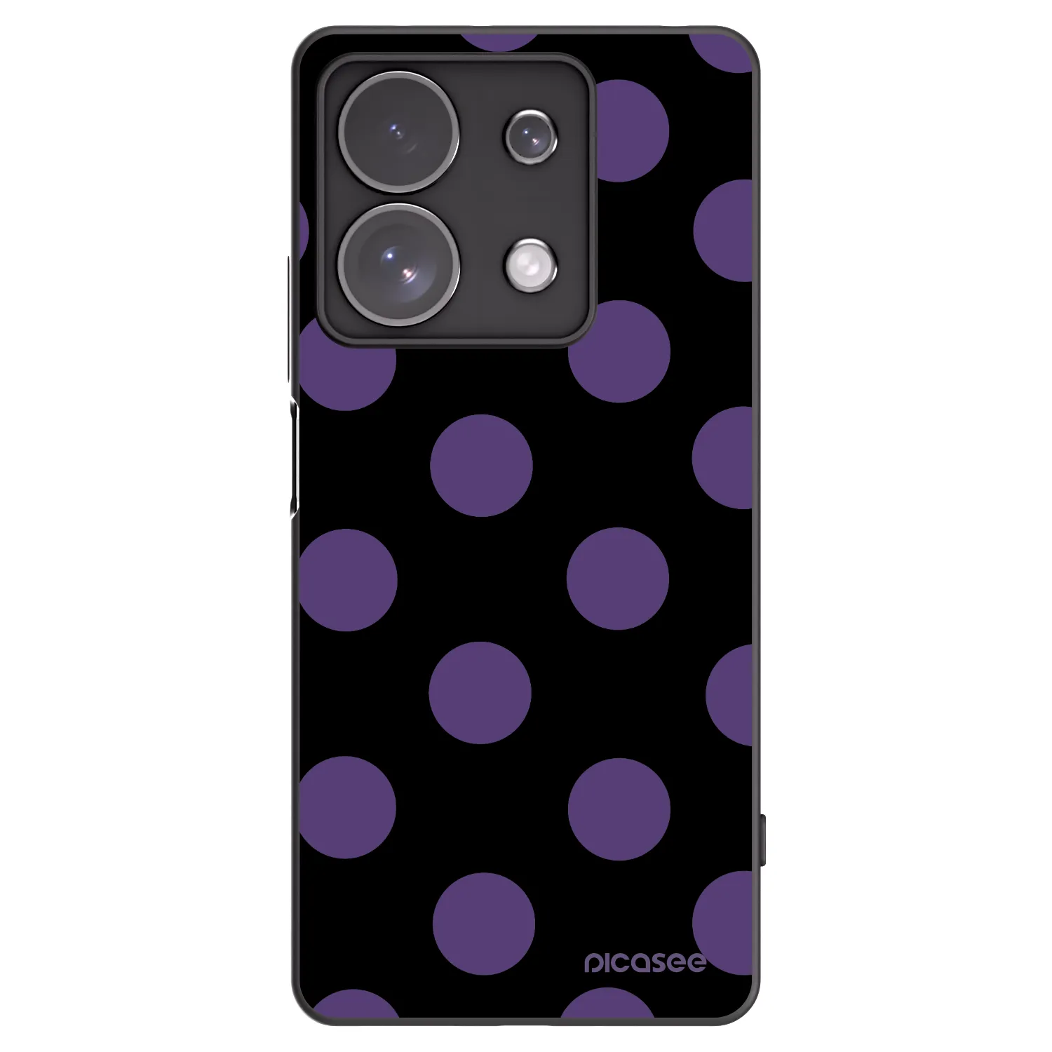 Picasee crna silikonska maskica za Xiaomi Redmi Note 13 Pro 4G - Big flickers