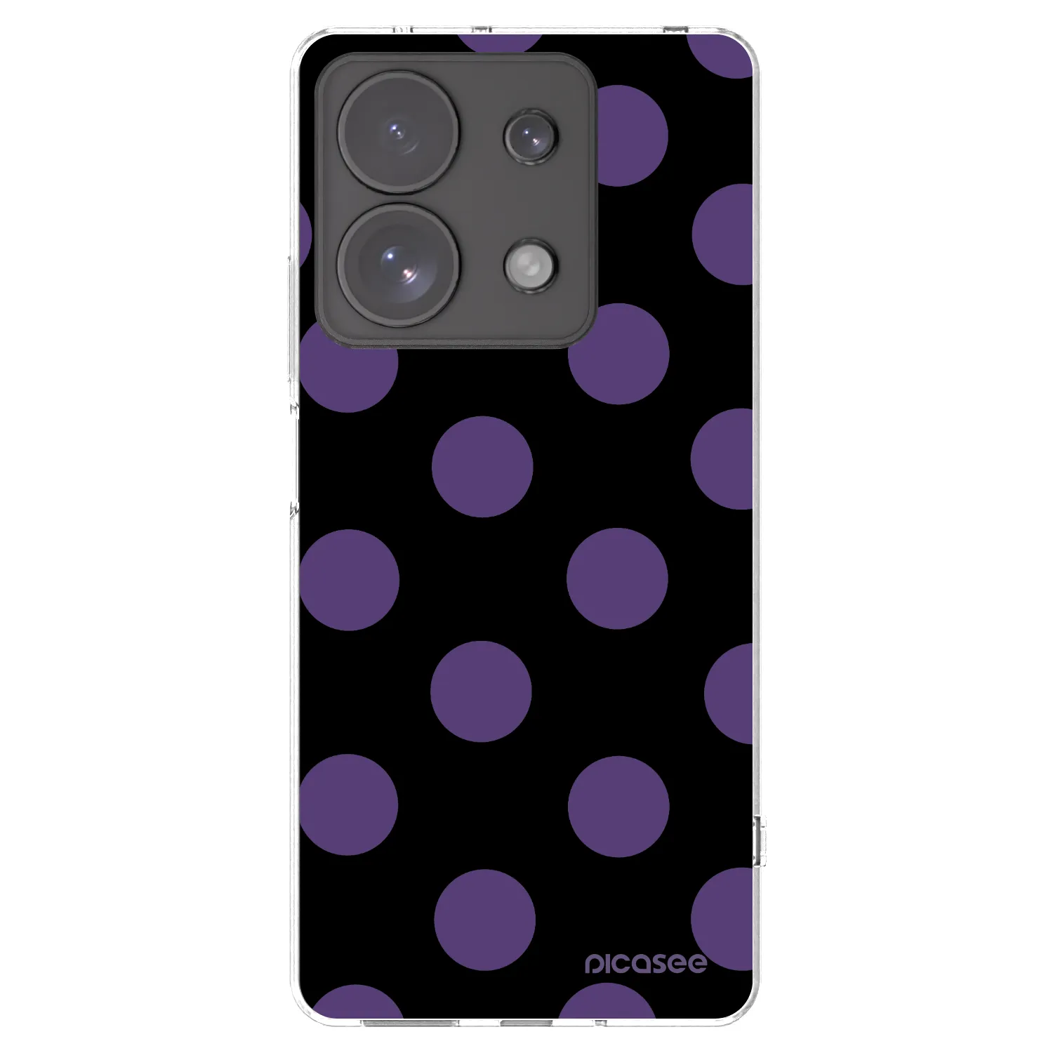 Picasee silikonska prozirna maskica za Xiaomi Redmi Note 13 Pro 4G - Big flickers