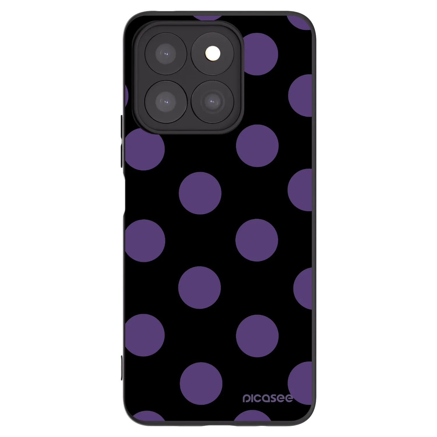 Picasee crna silikonska maskica za Honor X8b - Big flickers