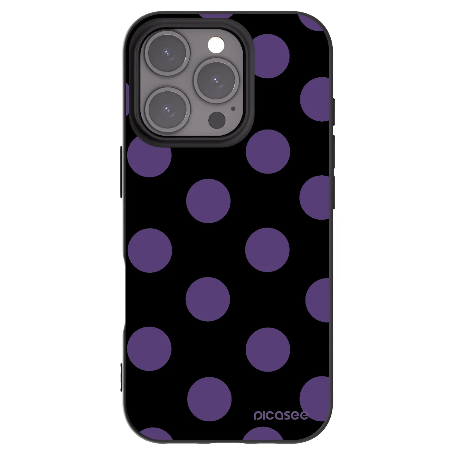 Picasee crna silikonska maskica za Apple iPhone 16 Pro - Big flickers