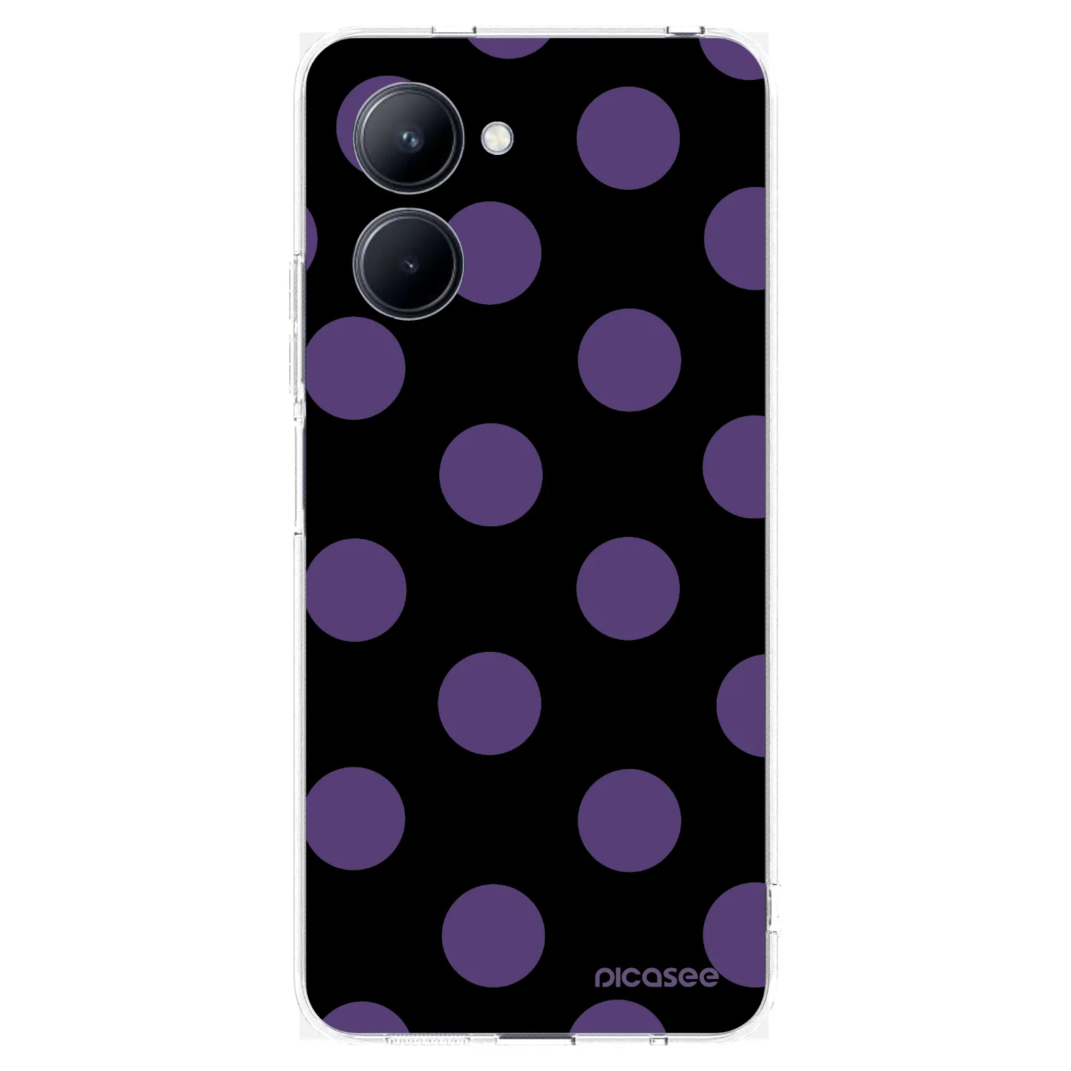 Picasee silikonska prozirna maskica za Realme C33 (2023) - Big flickers