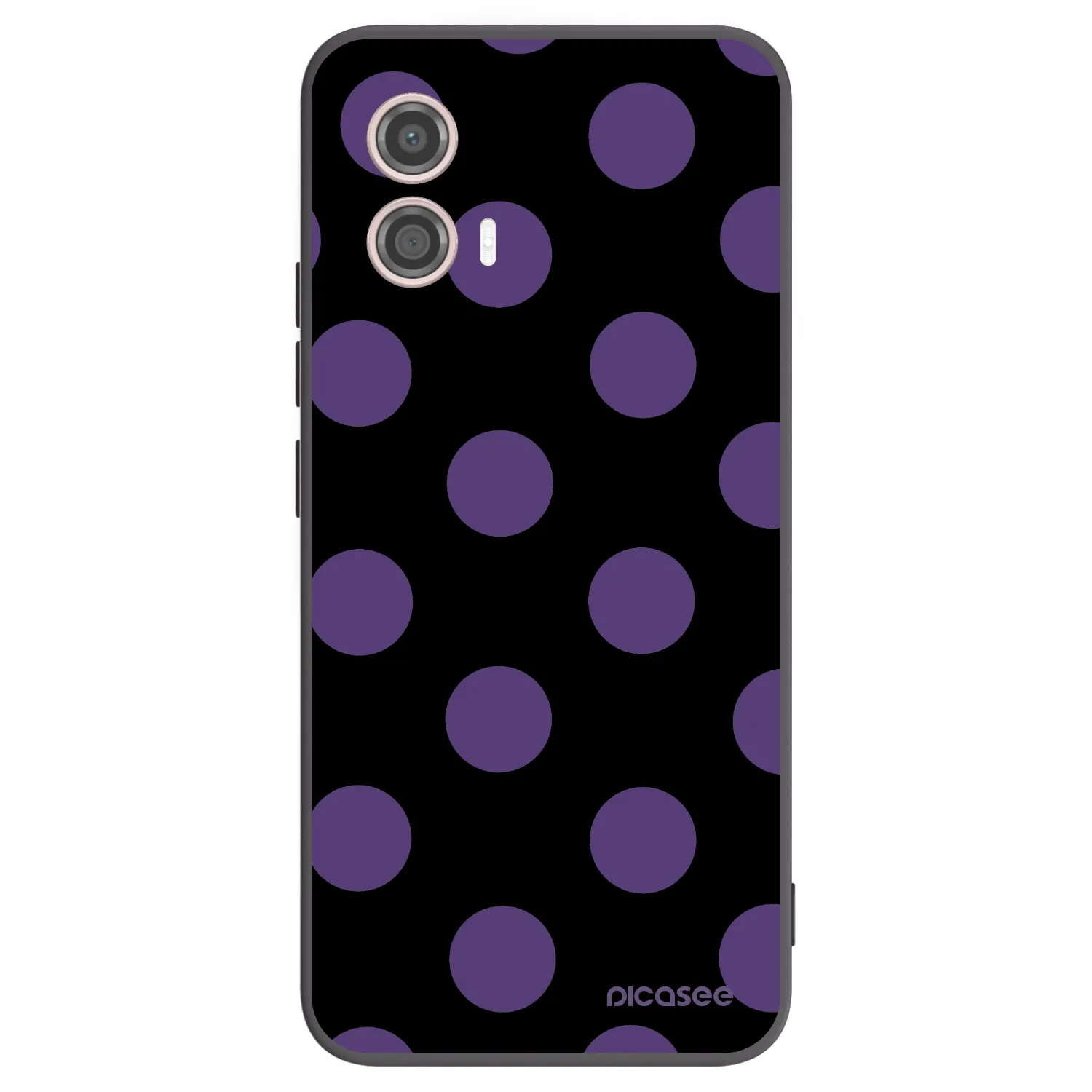 Picasee crna silikonska maskica za Motorola Moto G53 5G - Big flickers