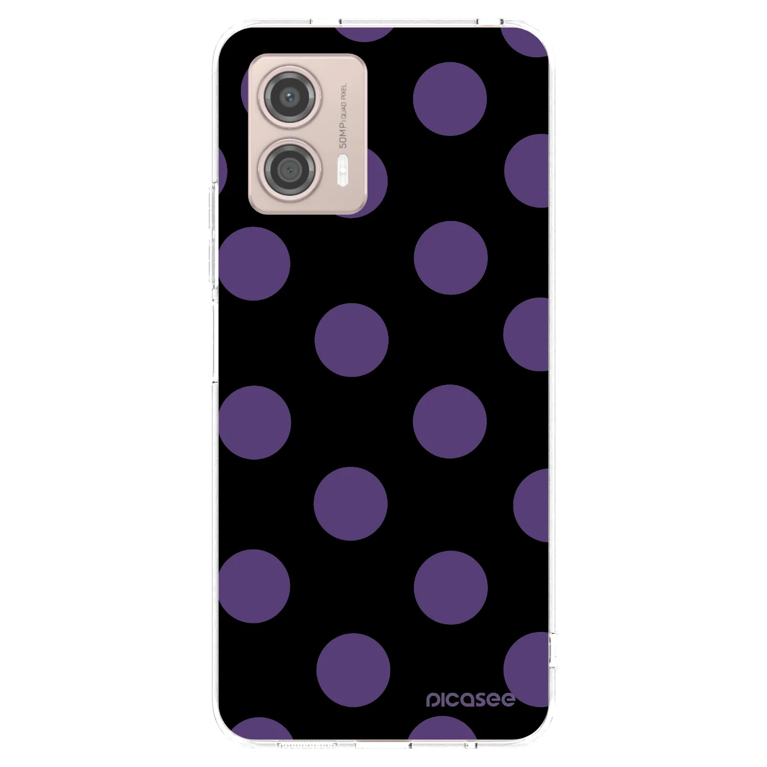 Picasee silikonska prozirna maskica za Motorola Moto G53 5G - Big flickers