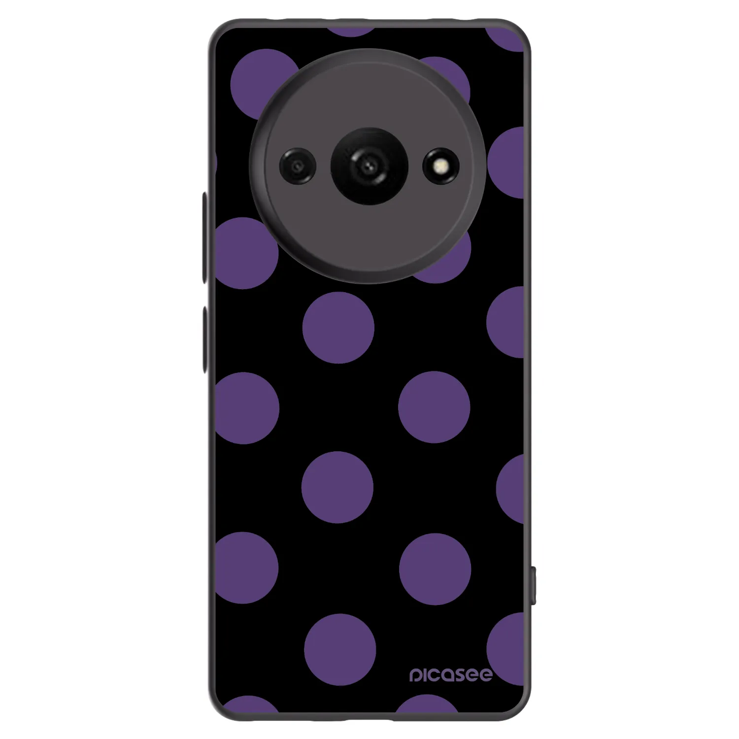 Picasee crna silikonska maskica za Xiaomi Redmi A3 - Big flickers