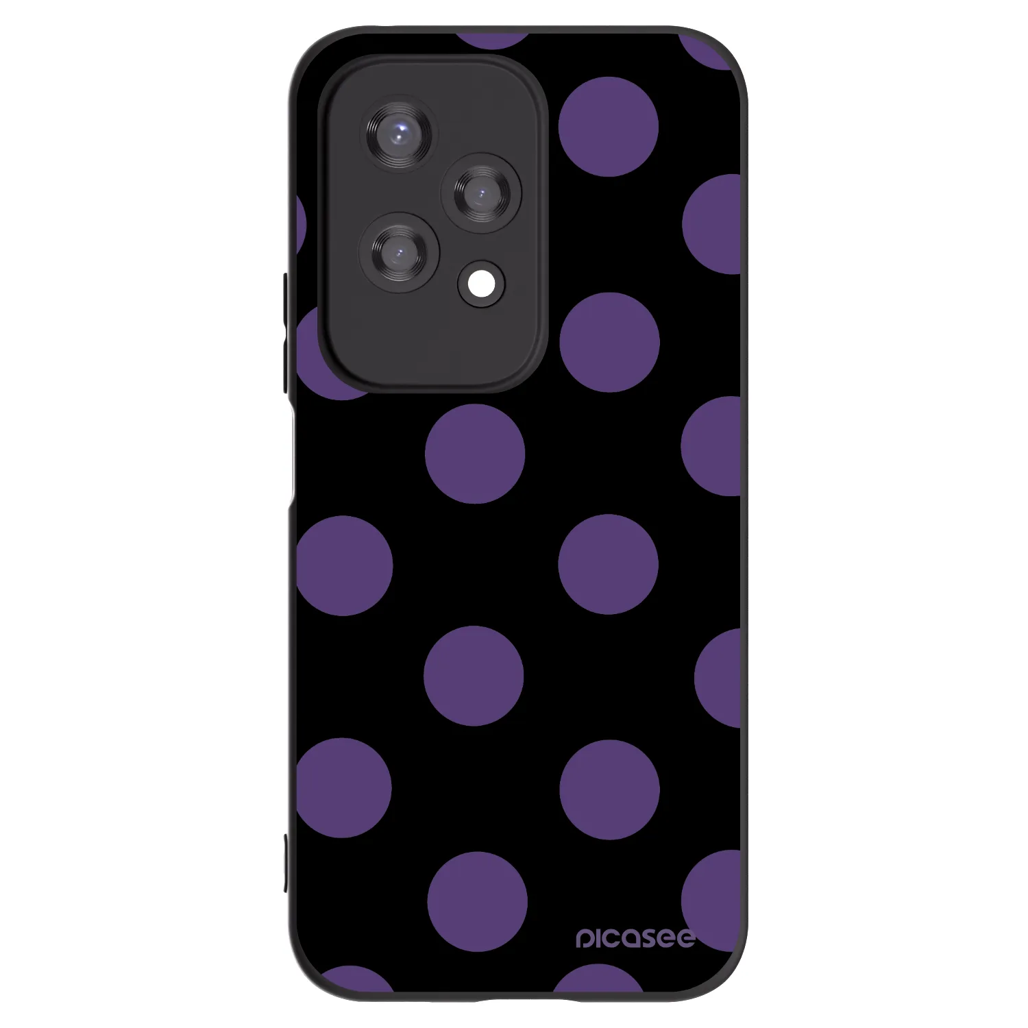 Picasee crna silikonska maskica za Honor 200 Lite - Big flickers