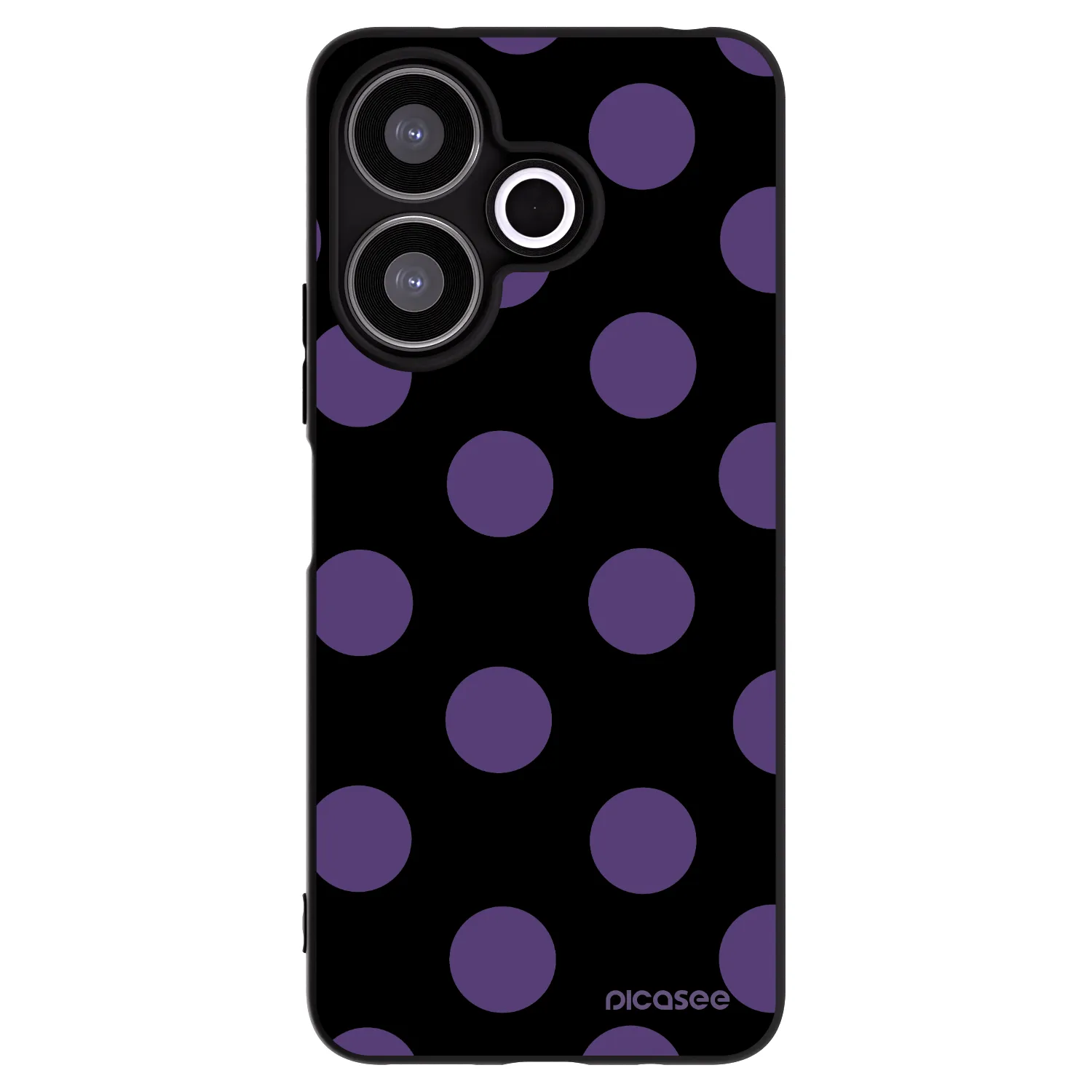 Picasee crna silikonska maskica za Xiaomi Redmi 13 4G - Big flickers