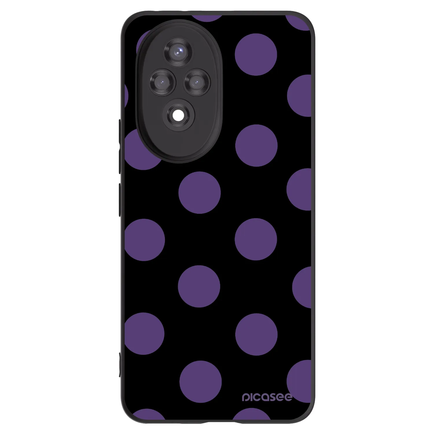 Picasee crna silikonska maskica za Honor 200 5G - Big flickers
