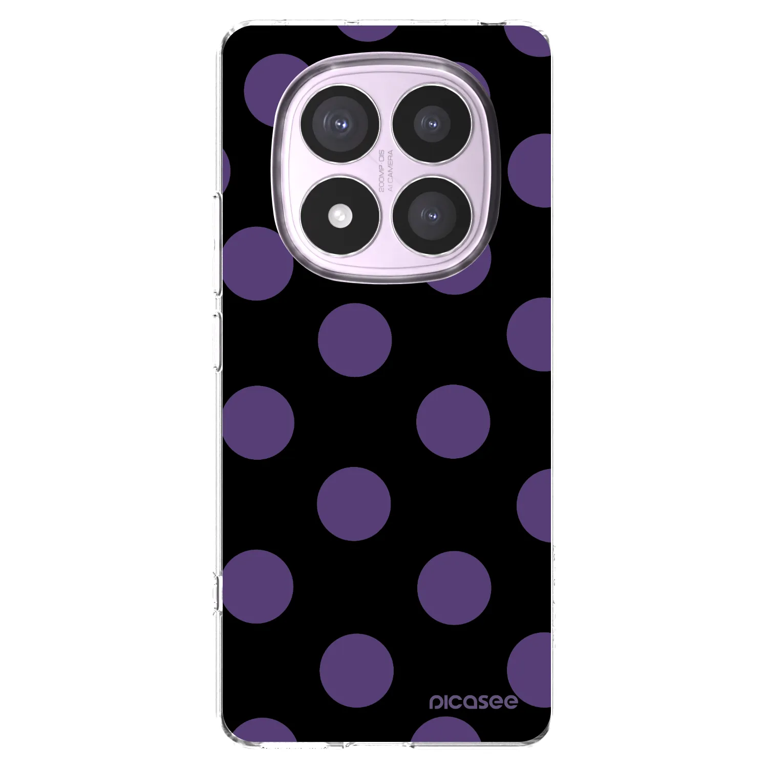 Picasee silikonska prozirna maskica za Xiaomi Redmi Note 14 Pro 5G - Big flickers
