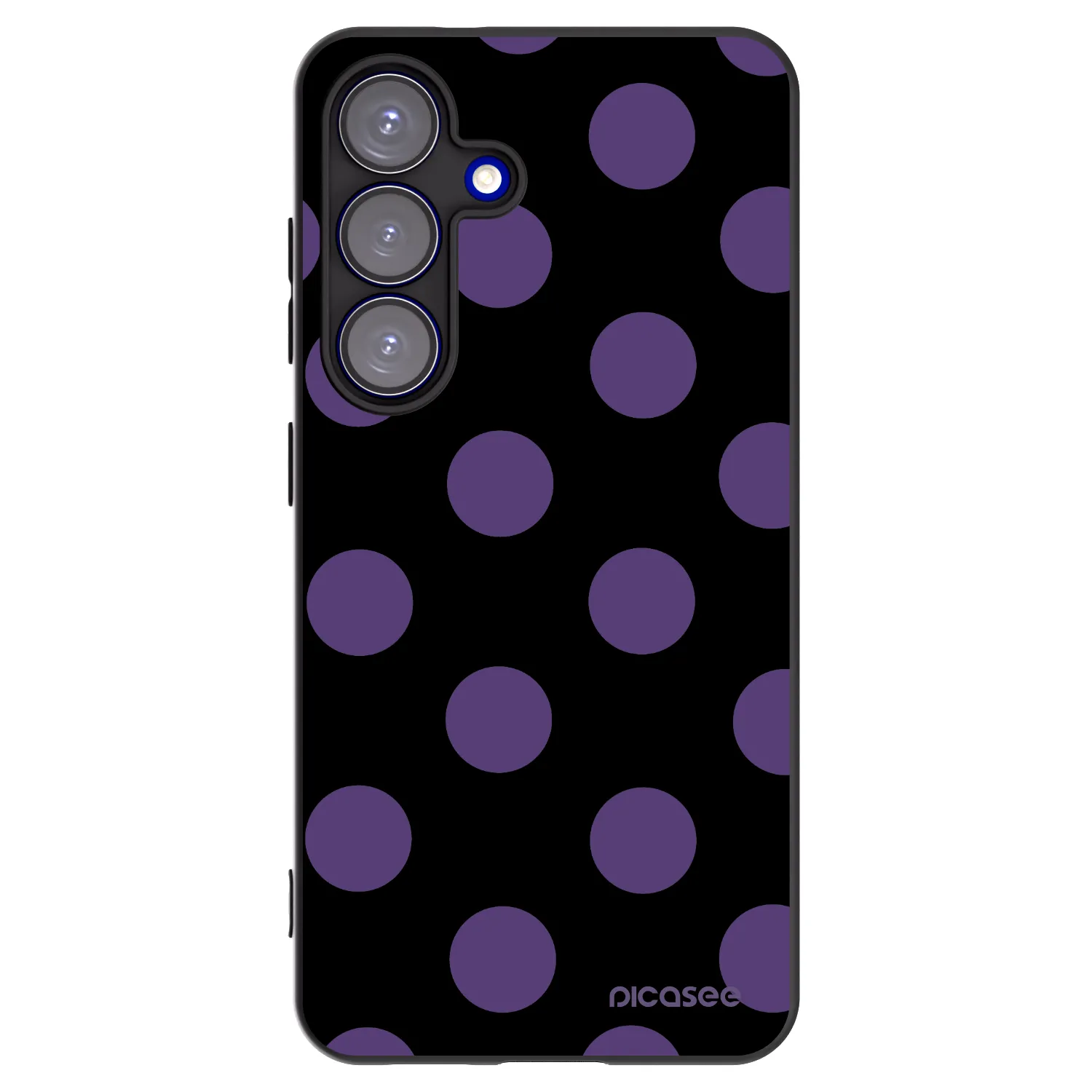 Picasee crna silikonska maskica za Samsung Galaxy S25 5G - Big flickers