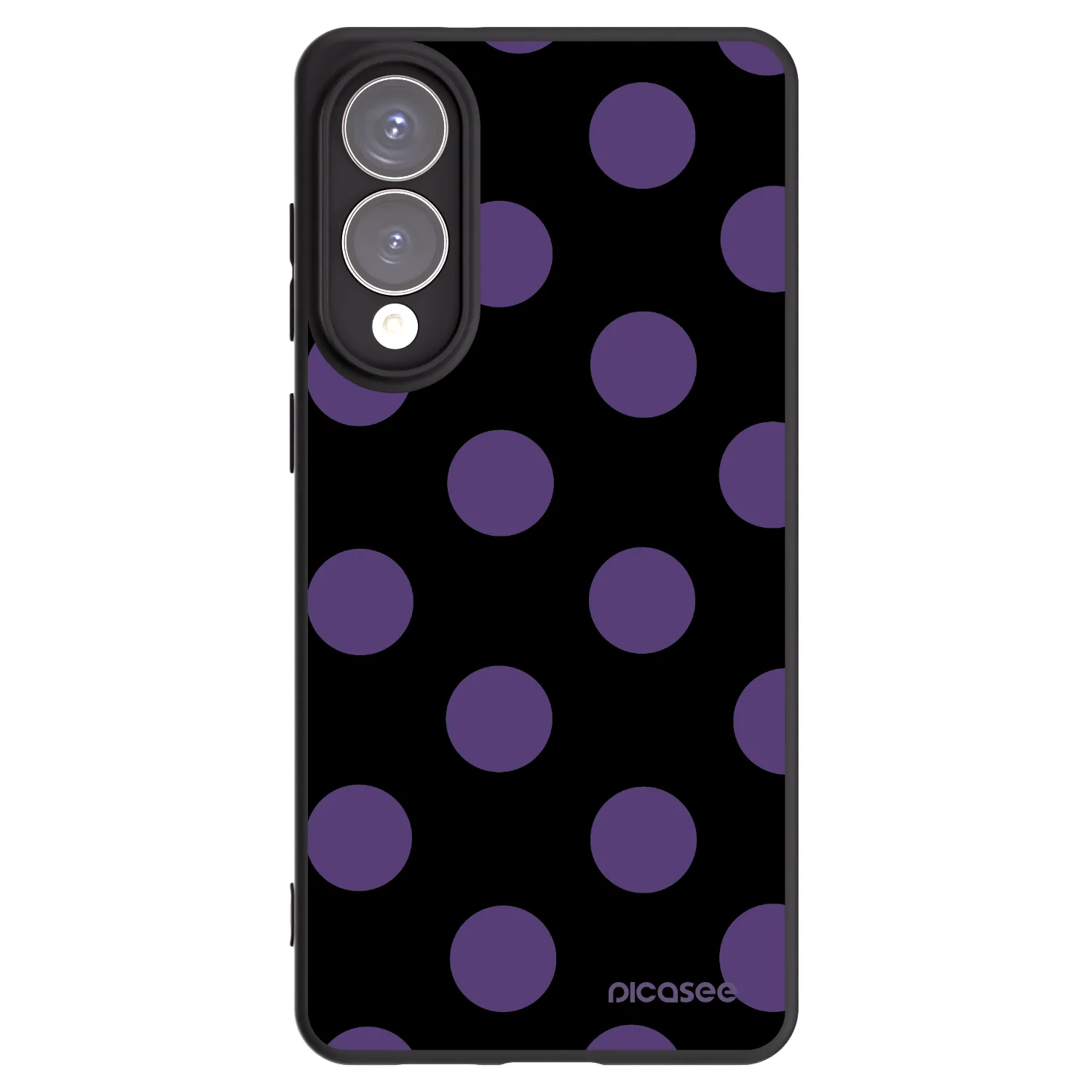 Picasee crna silikonska maskica za Samsung Galaxy S25 Edge 5G - Big flickers