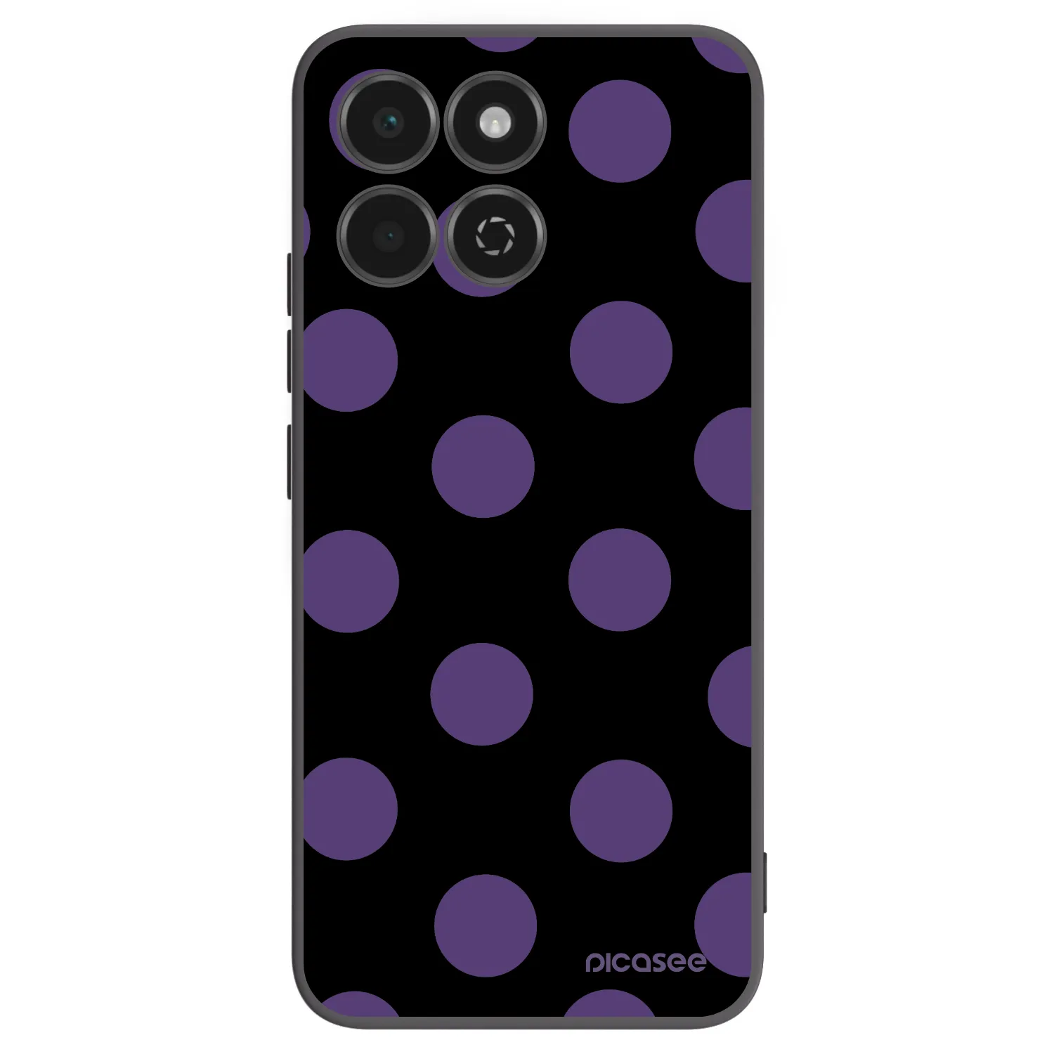 Picasee crna silikonska maskica za Honor 200 Smart 5G - Big flickers