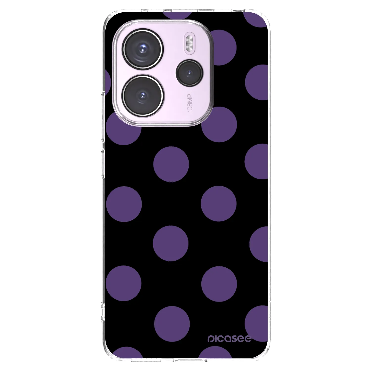 Picasee silikonska prozirna maskica za Xiaomi Redmi Note 14 4G - Big flickers