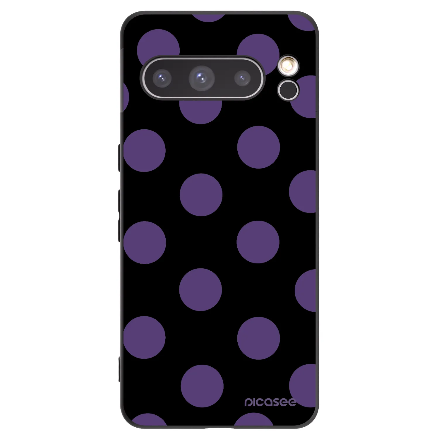 Picasee crna silikonska maskica za Google Pixel 8 Pro - Big flickers