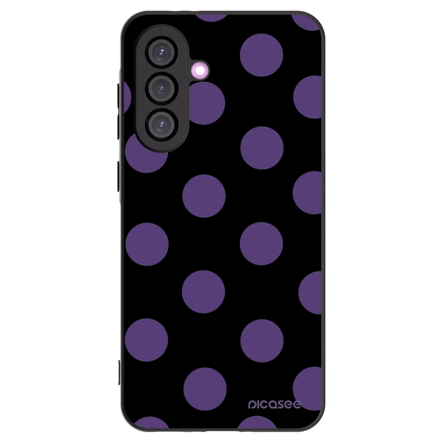 Picasee crna silikonska maskica za Samsung Galaxy A56 5G A566B - Big flickers