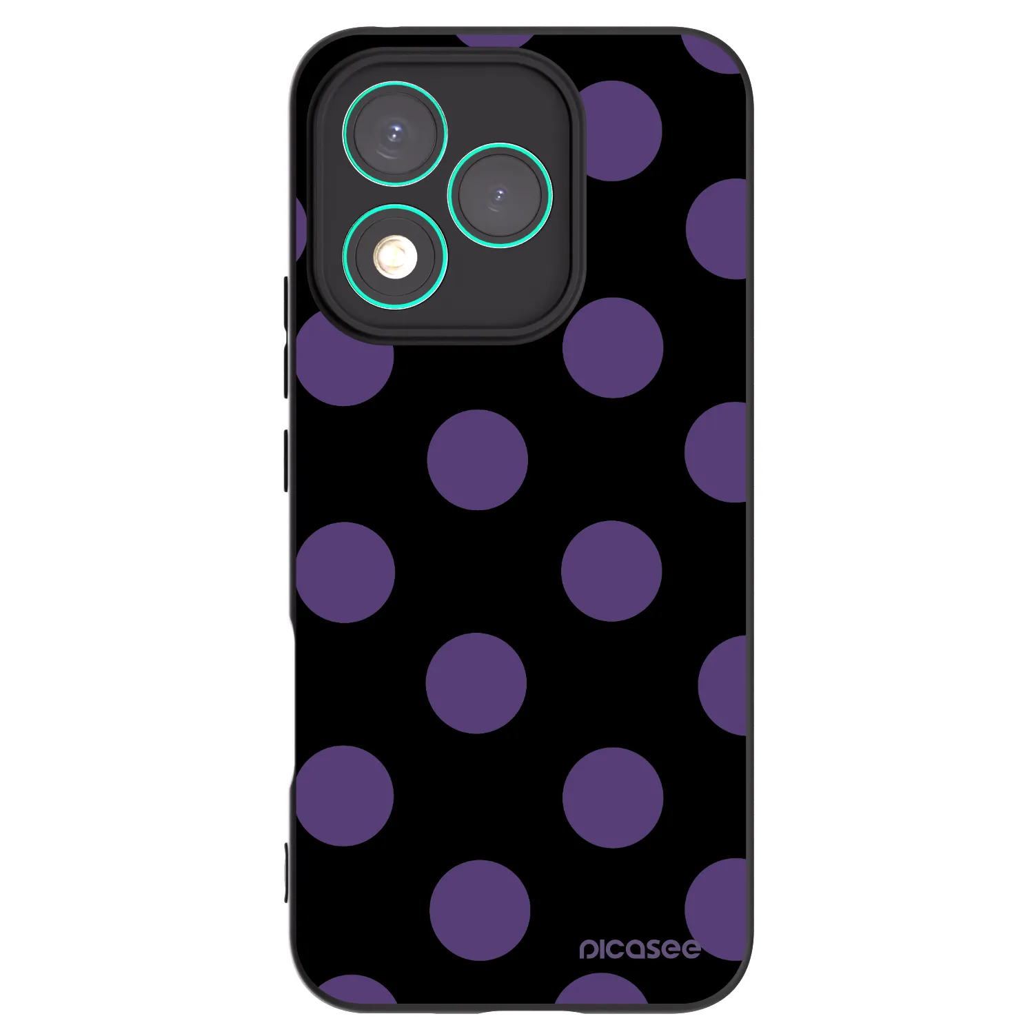 Picasee crna silikonska maskica za Honor 400 Lite 5G - Big flickers