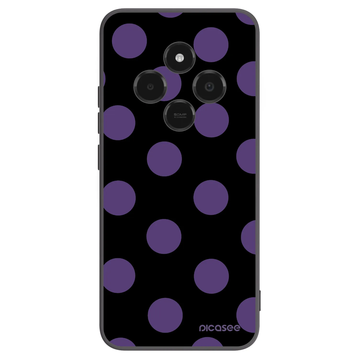 Picasee crna silikonska maskica za Xiaomi Poco C75 - Big flickers