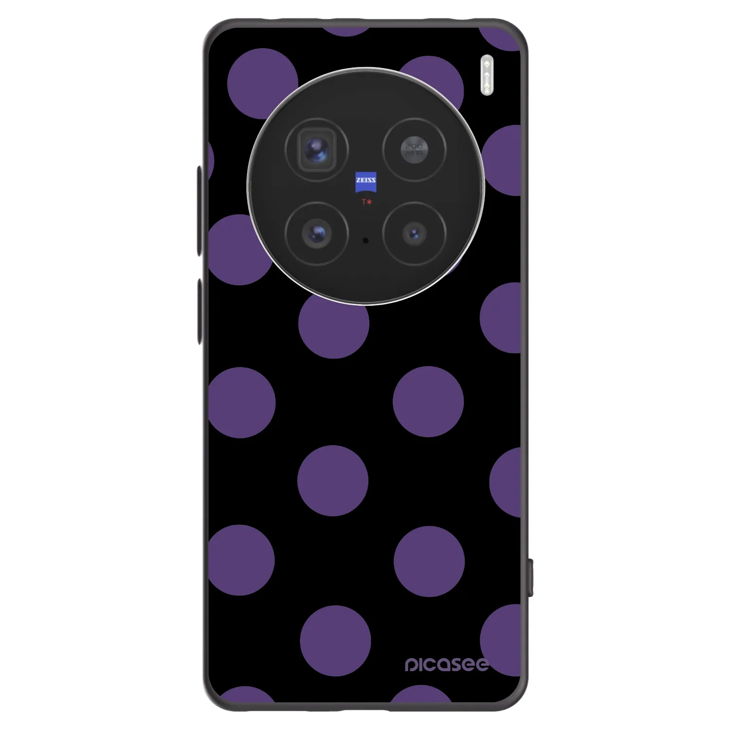 Picasee crna silikonska maskica za Vivo X200 Pro - Big flickers
