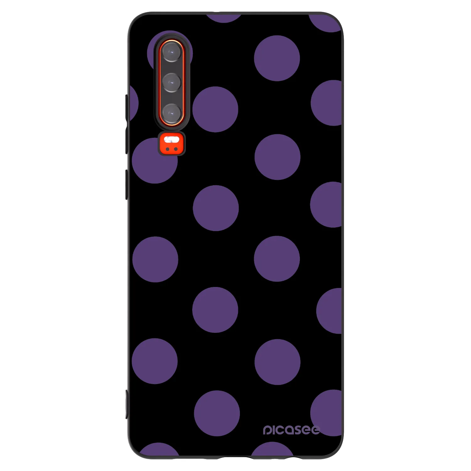 Picasee crna silikonska maskica za Huawei P30 - Big flickers