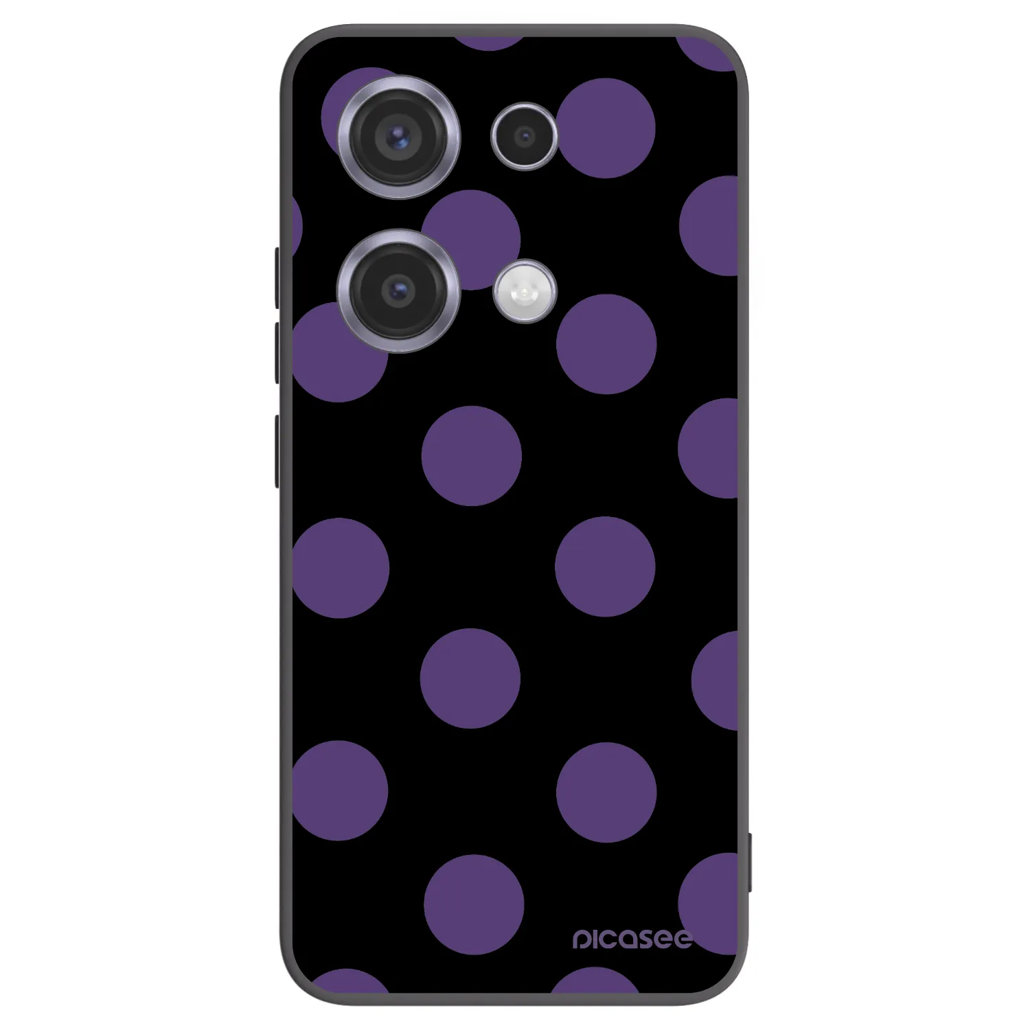 Picasee crna silikonska maskica za Xiaomi Redmi Note 14S - Big flickers