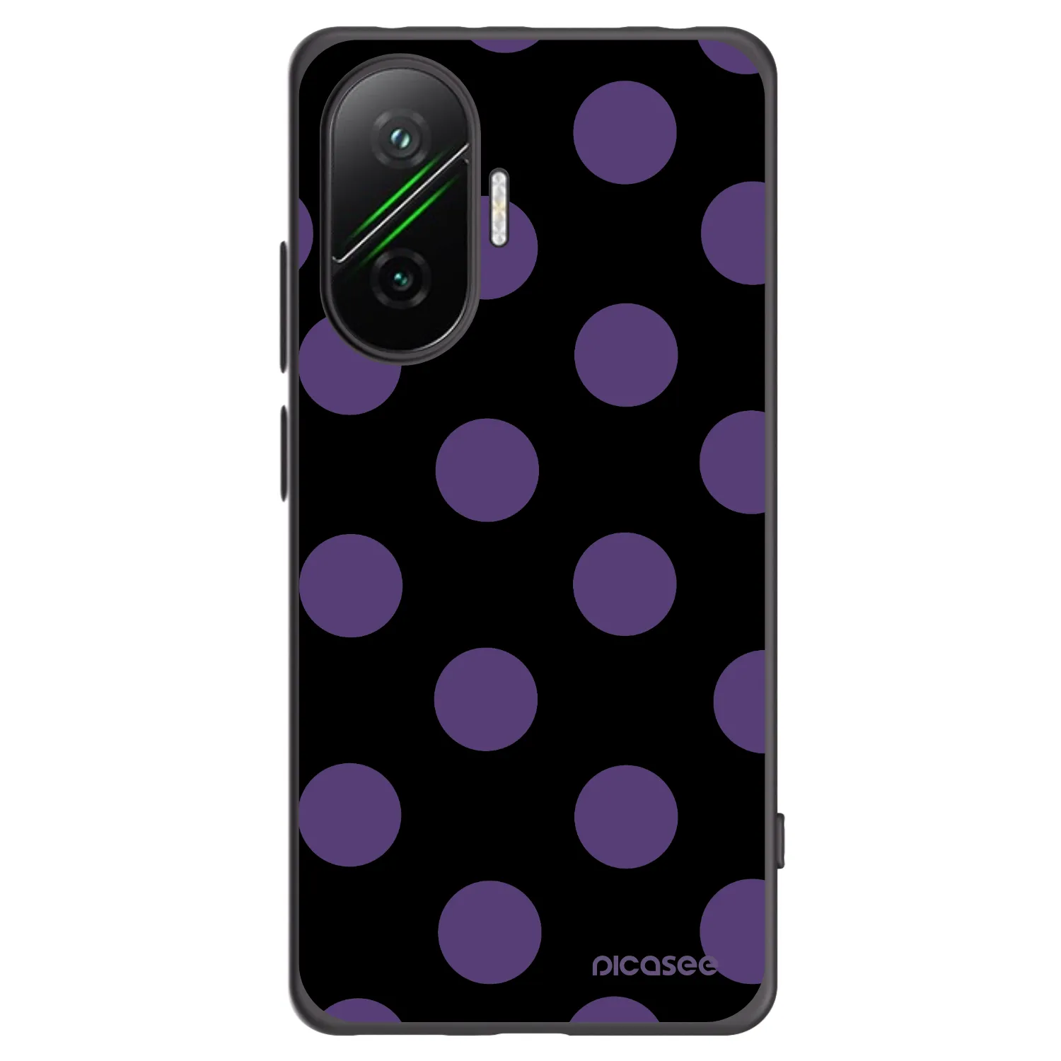 Picasee crna silikonska maskica za Xiaomi Poco F7 5G - Big flickers