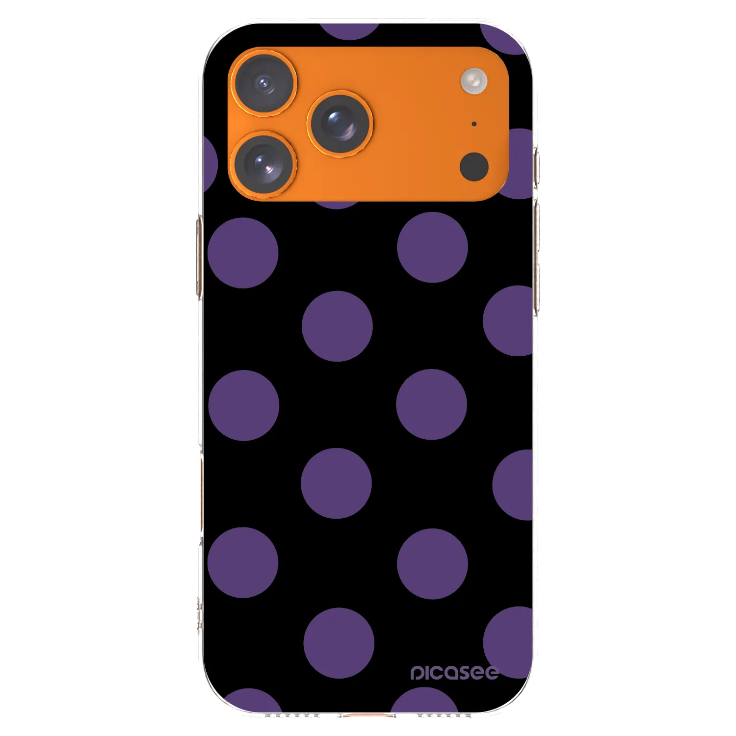 Picasee silikonska prozirna maskica za Apple iPhone 17 Pro Max - Big flickers
