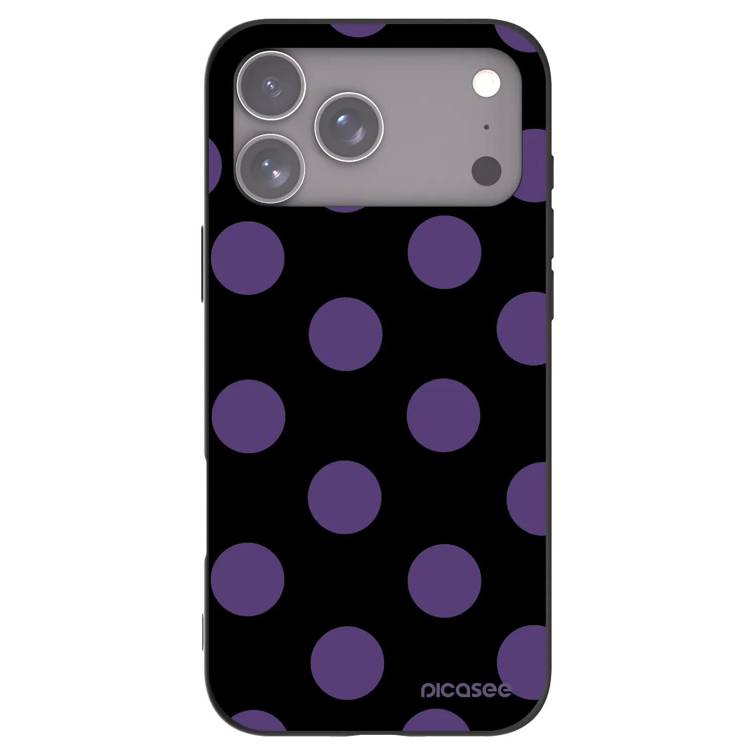 Picasee crna silikonska maskica za Apple iPhone 17 Pro Max - Big flickers