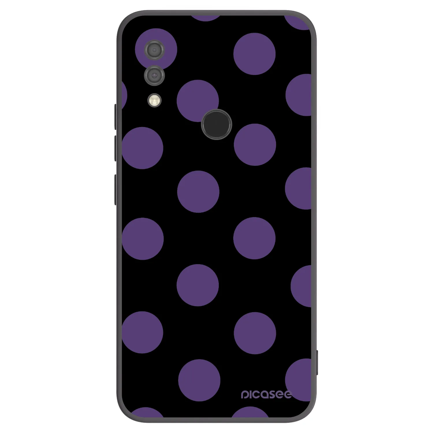 Picasee crna silikonska maskica za Xiaomi Redmi 7 - Big flickers