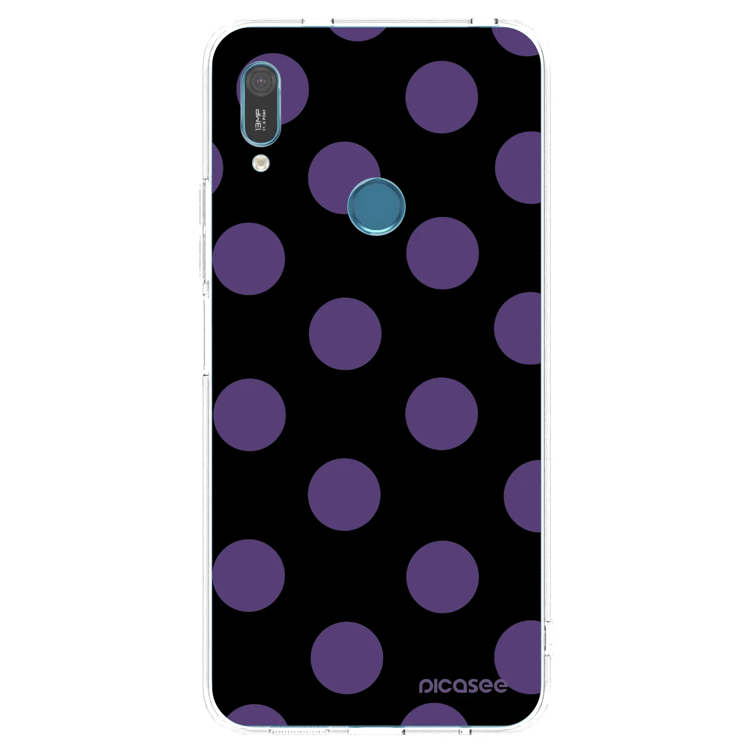 Picasee silikonska prozirna maskica za Huawei Y6 2019 - Big flickers