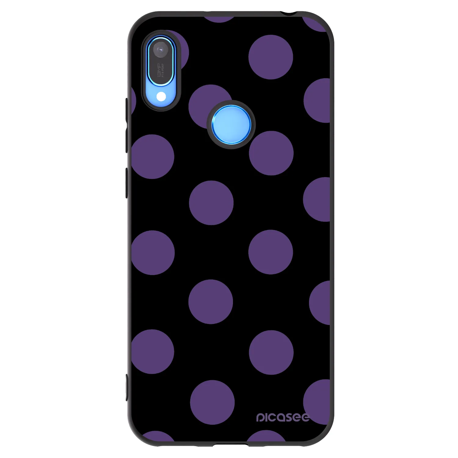 Picasee crna silikonska maskica za Huawei Y6 2019 - Big flickers