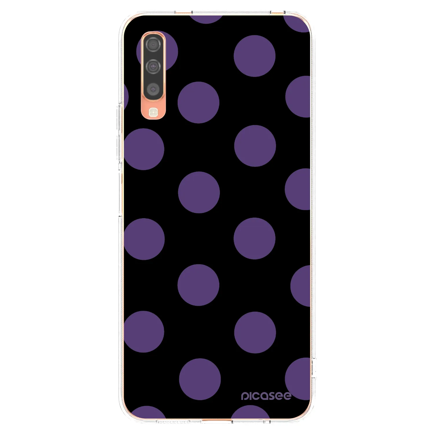Picasee silikonska prozirna maskica za Samsung Galaxy A70 A705F - Big flickers