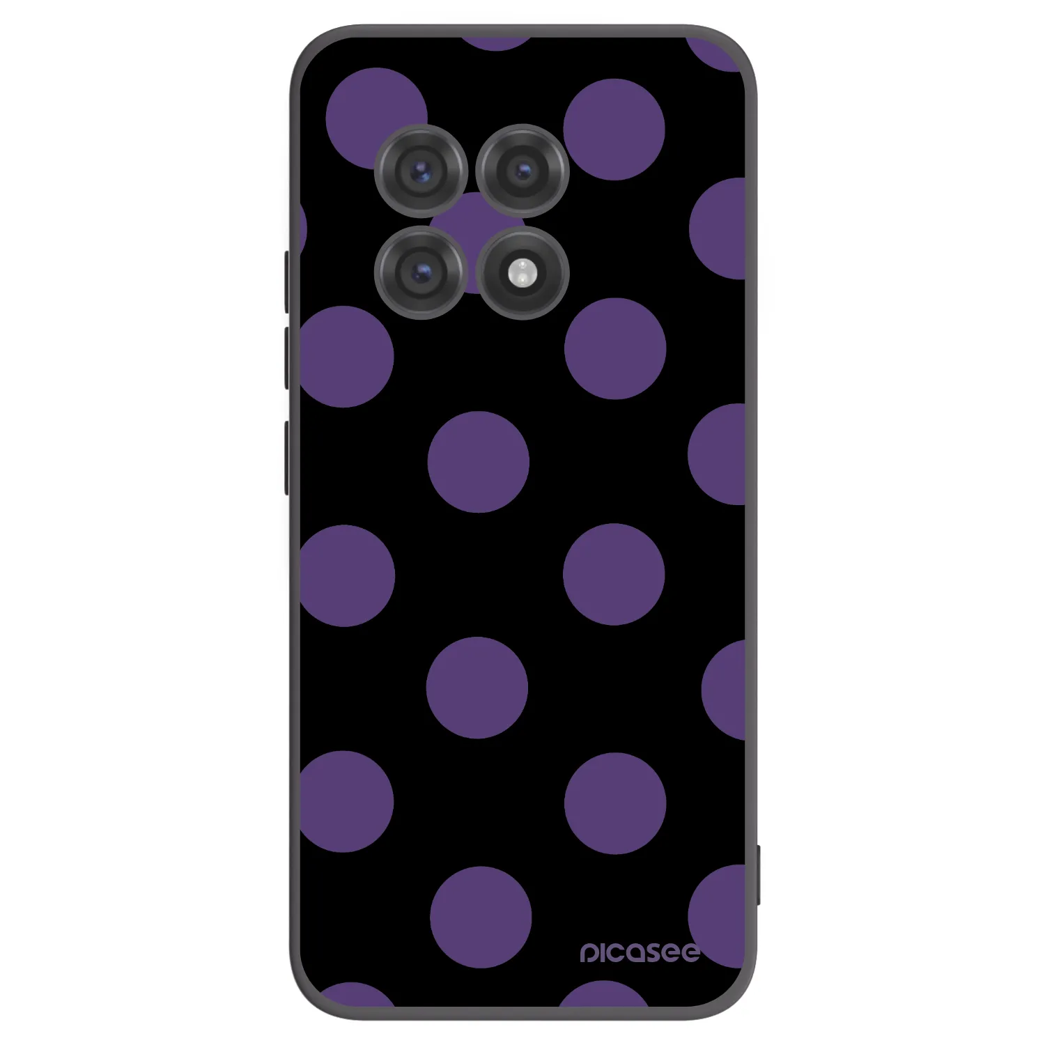 Picasee crna silikonska maskica za OnePlus 13R 5G - Big flickers