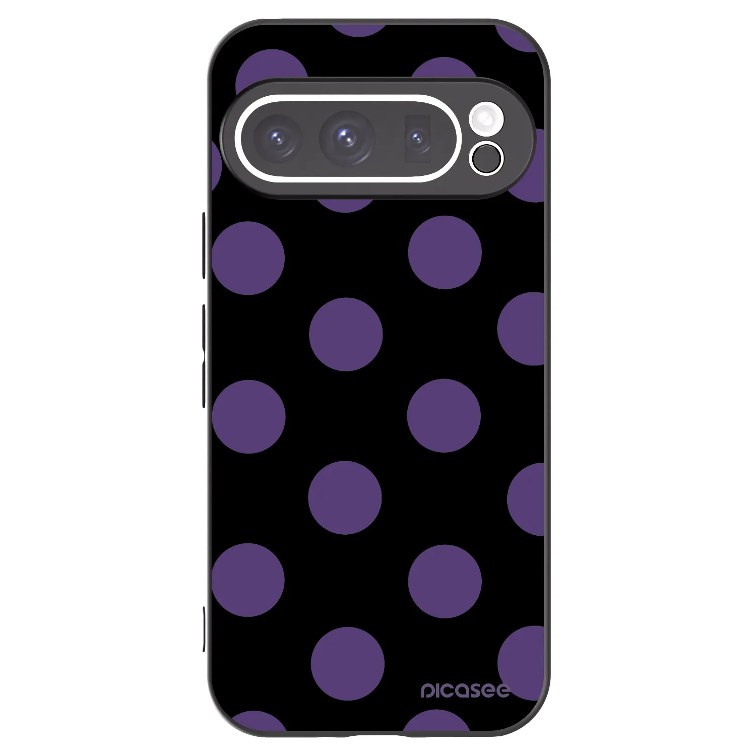 Picasee crna silikonska maskica za Google Pixel 9 Pro XL - Big flickers