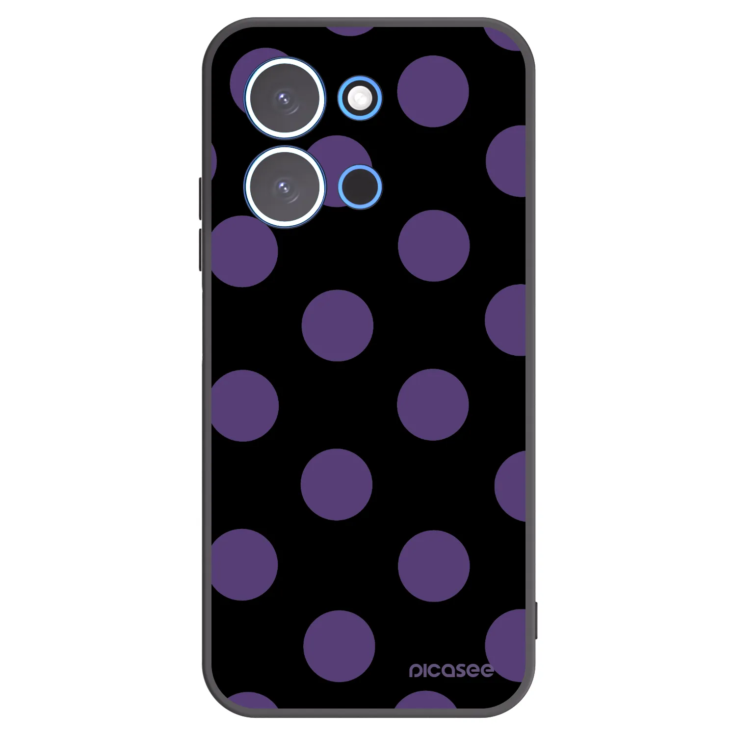Picasee crna silikonska maskica za Xiaomi Redmi 15C 4G - Big flickers