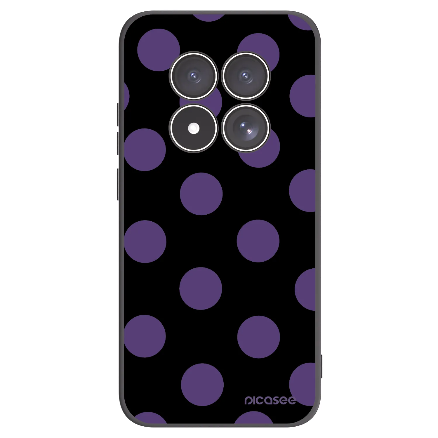 Picasee crna silikonska maskica za Xiaomi Redmi Note 15 Pro 4G - Big flickers