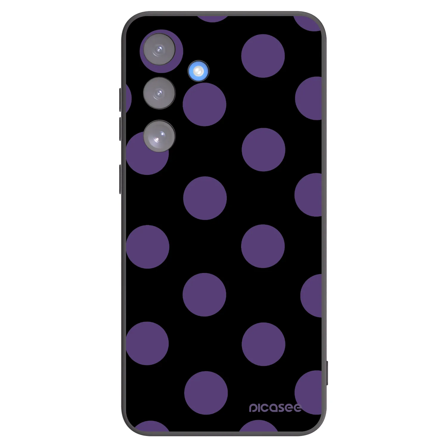 Picasee crna silikonska maskica za Samsung Galaxy S25 FE 5G - Big flickers