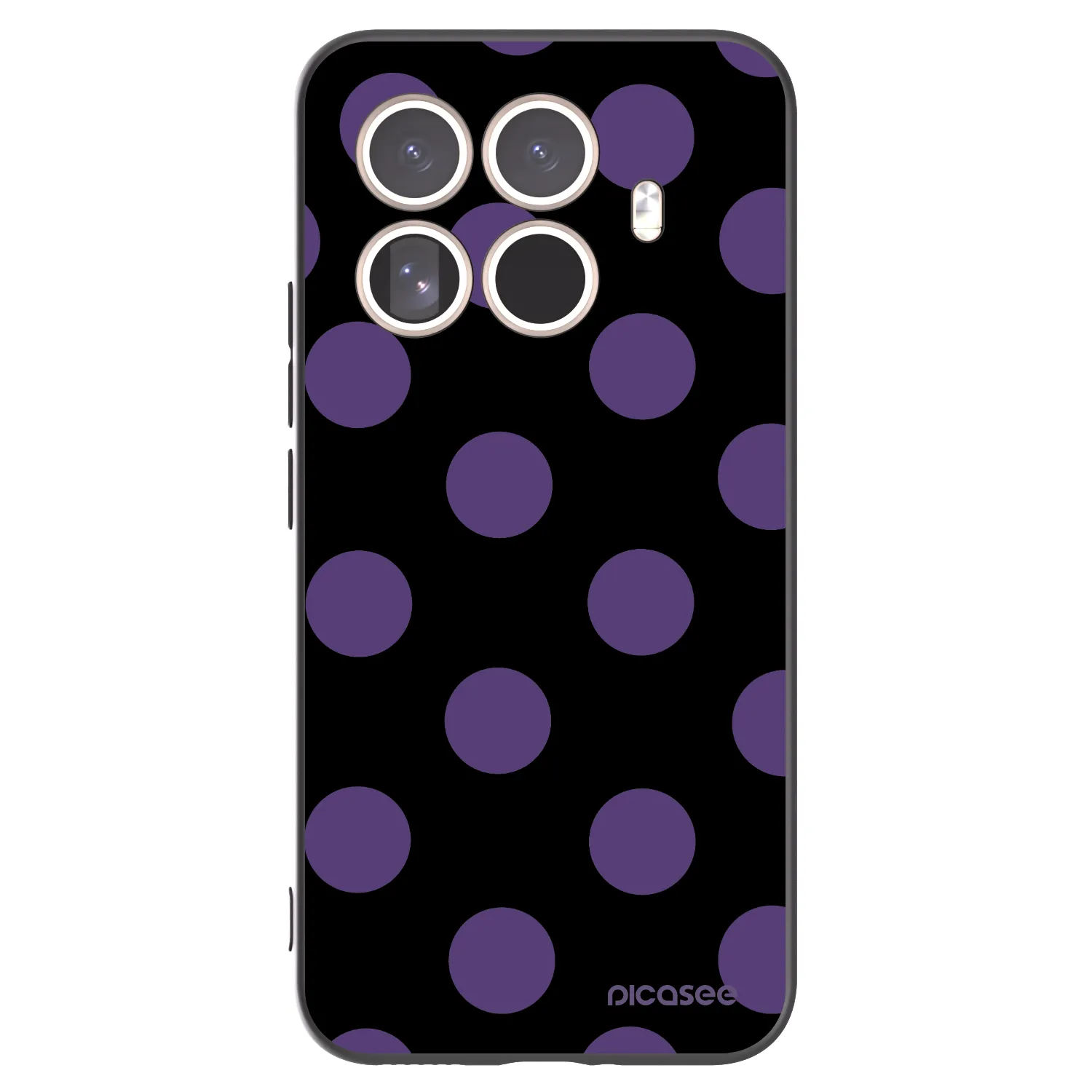 Picasee crna silikonska maskica za Xiaomi 15T Pro - Big flickers